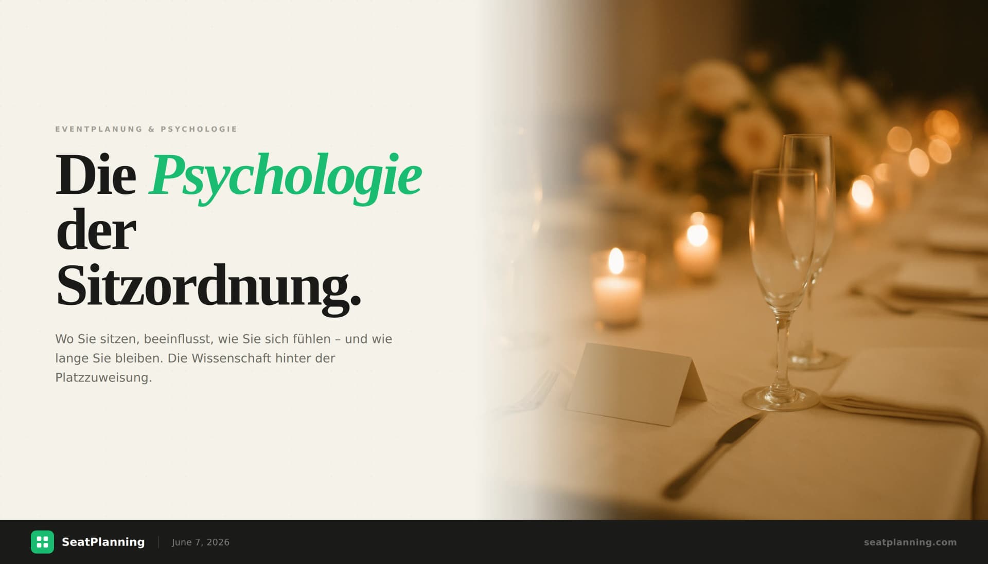 Die Psychologie der Sitzordnung: Warum es darauf ankommt, wo Sie sitzen