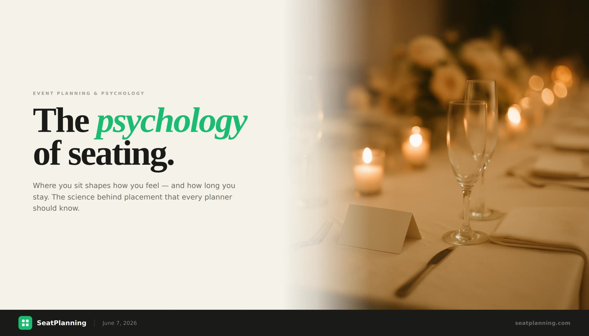 The Psychology of Seating: Why Where You Sit Changes Everything