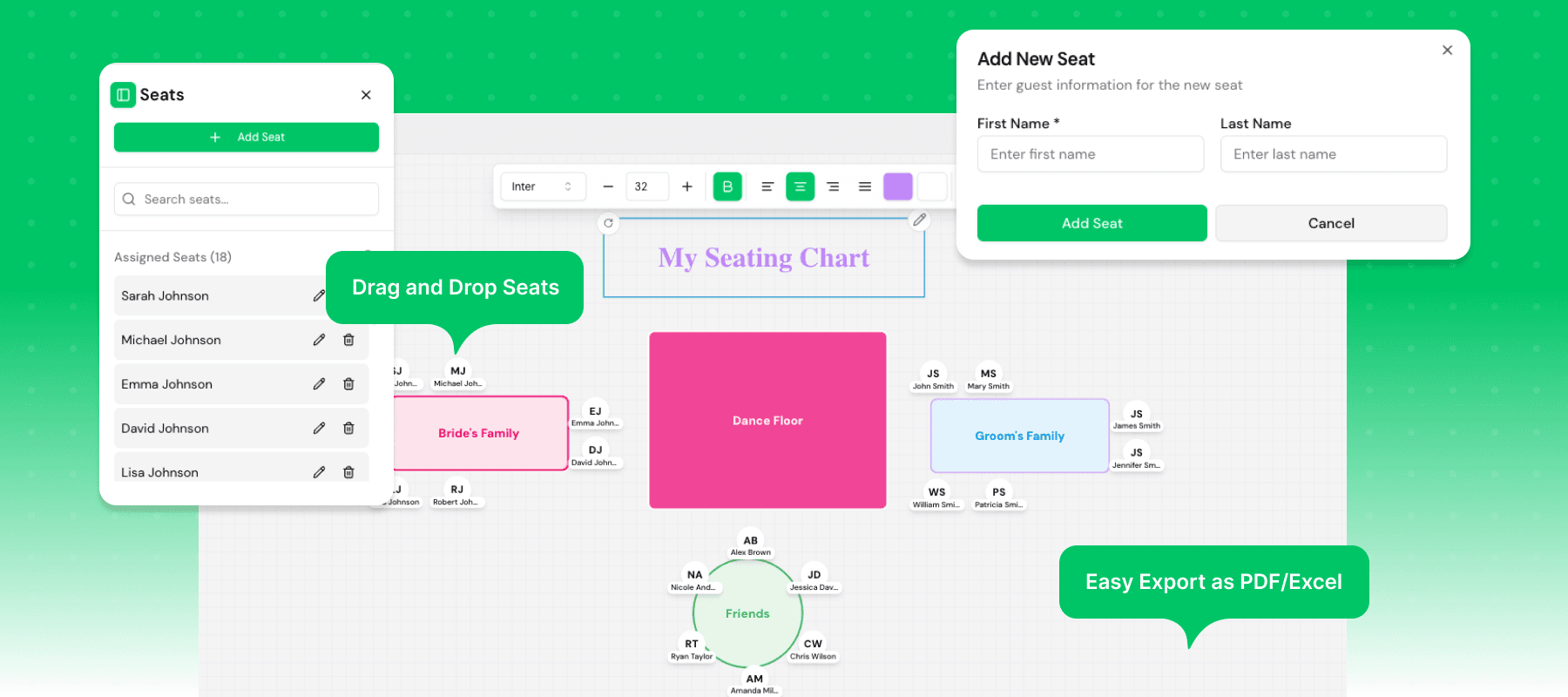 Free Seating Chart Maker for Weddings, Classrooms, Events & More (2025)