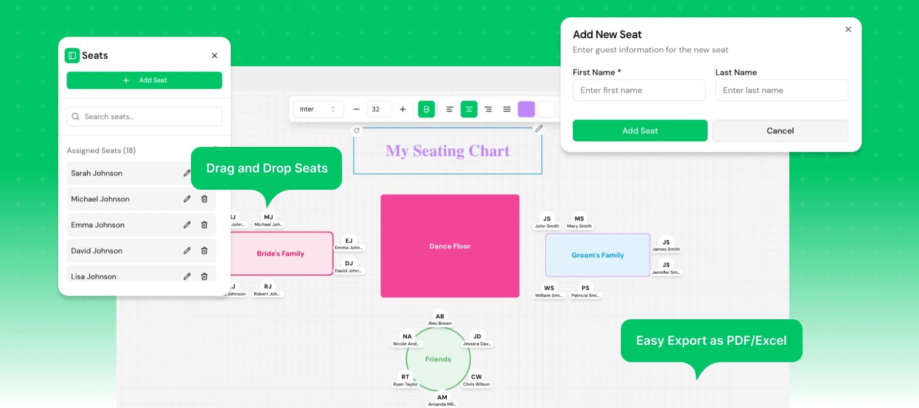 Free Seating Chart Maker for Weddings, Classrooms, Events & More (2025)